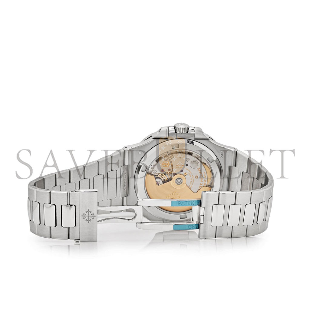 PATEK PHILIPPE NAUTILUS PLATINUM GREY DIAL RUBY BEZEL 40MM 5711/112P-001